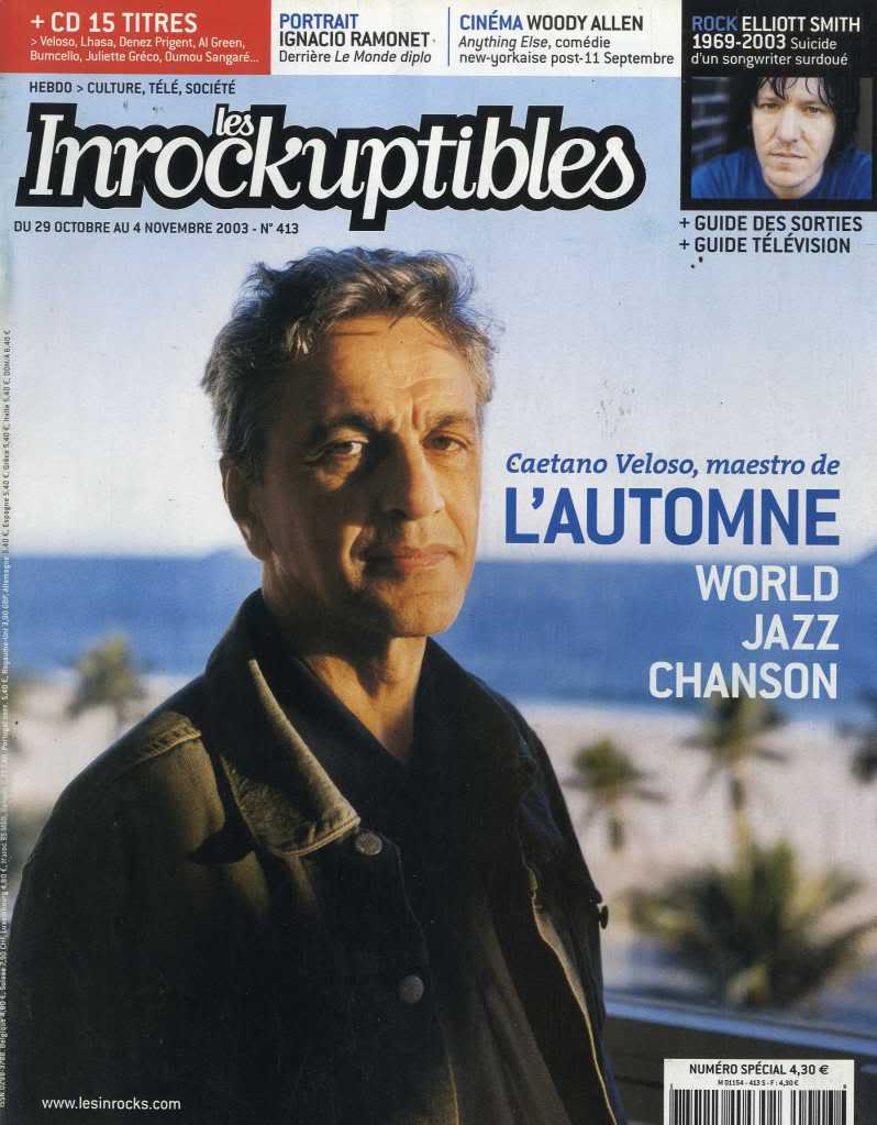 INROCKUPTIBLES | LES magazine side cover Issue 413 29 October 2003