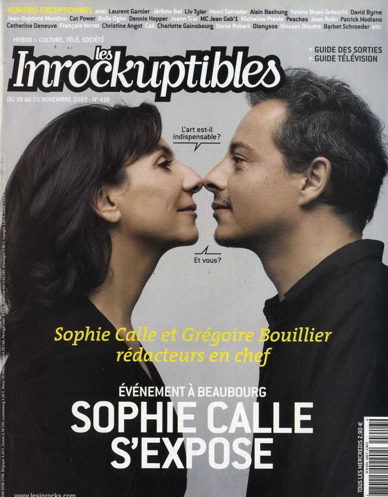 INROCKUPTIBLES | LES magazine side cover Issue 416 19 November 2003