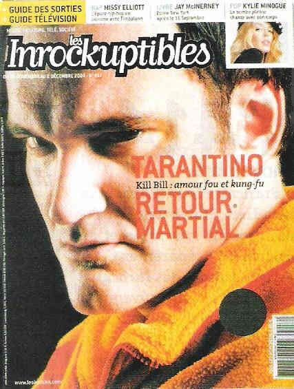 INROCKUPTIBLES | LES magazine side cover Issue 417 26 November 2003