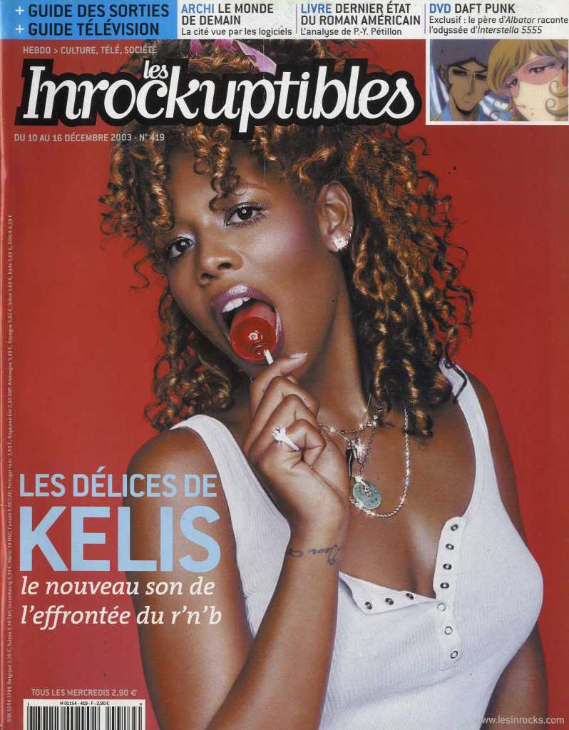 INROCKUPTIBLES | LES magazine side cover Issue 419 10 December 2003