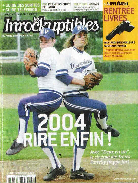 INROCKUPTIBLES | LES magazine side cover Issue 423 7 January 2004