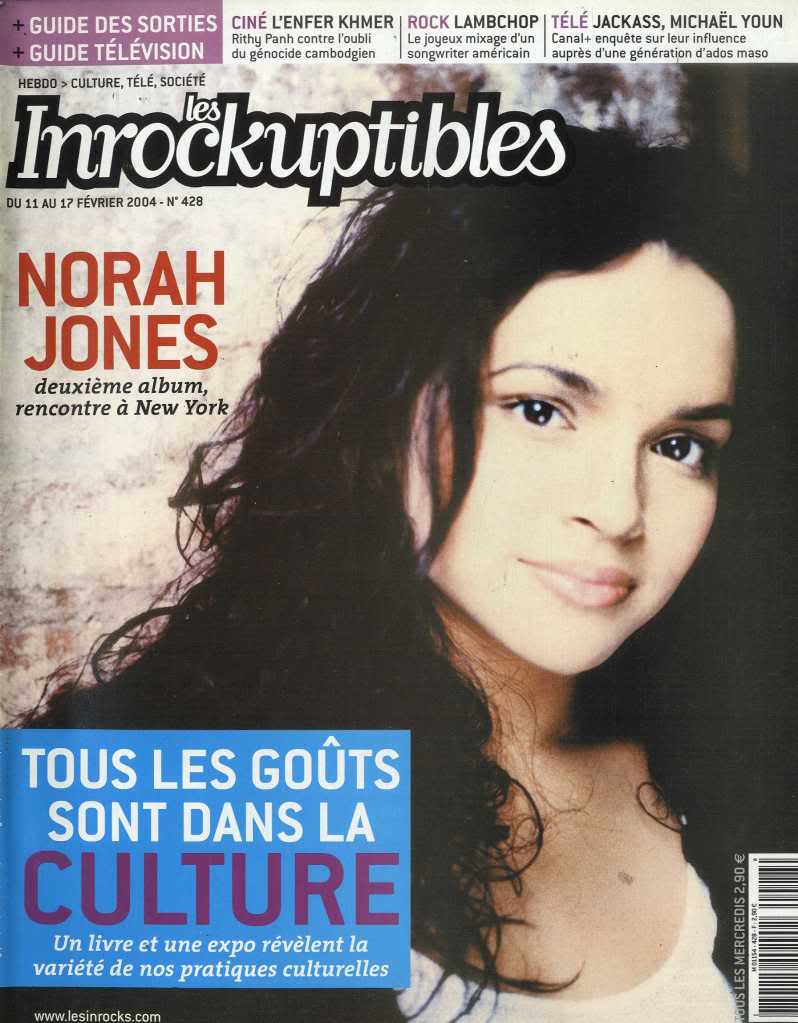 INROCKUPTIBLES | LES magazine side cover Issue 428 11 February 2004