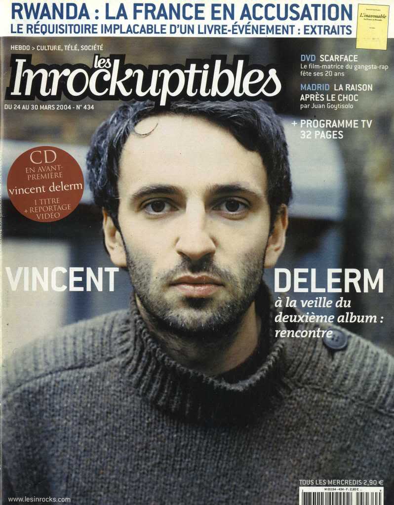 INROCKUPTIBLES | LES magazine side cover Issue 434 24 March 2004