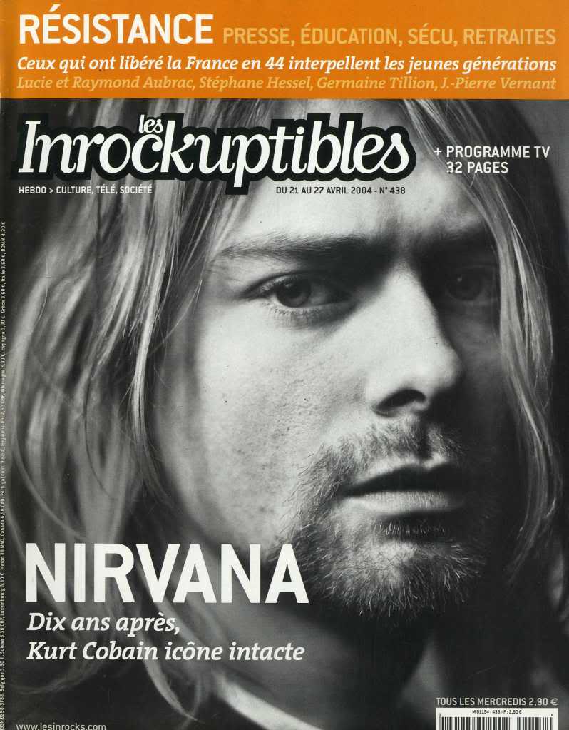INROCKUPTIBLES | LES magazine side cover Issue 438 21 April 2004