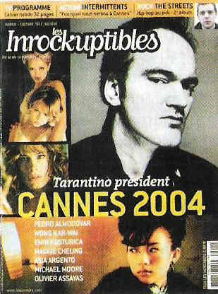 INROCKUPTIBLES | LES magazine side cover Issue 441 12 May 2004