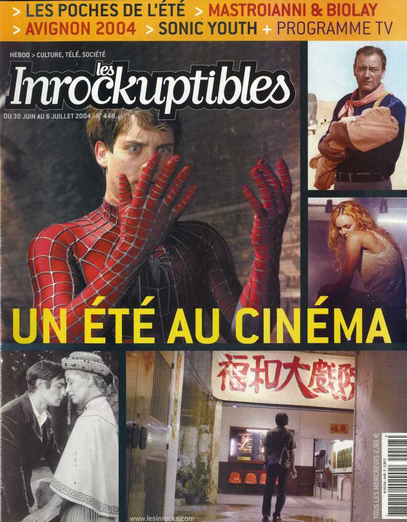 INROCKUPTIBLES | LES magazine side cover Issue 448 30 June 2004