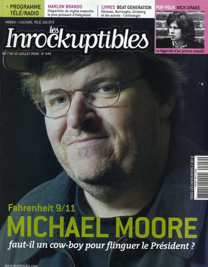 INROCKUPTIBLES | LES magazine side cover Issue 449 7 July 2004