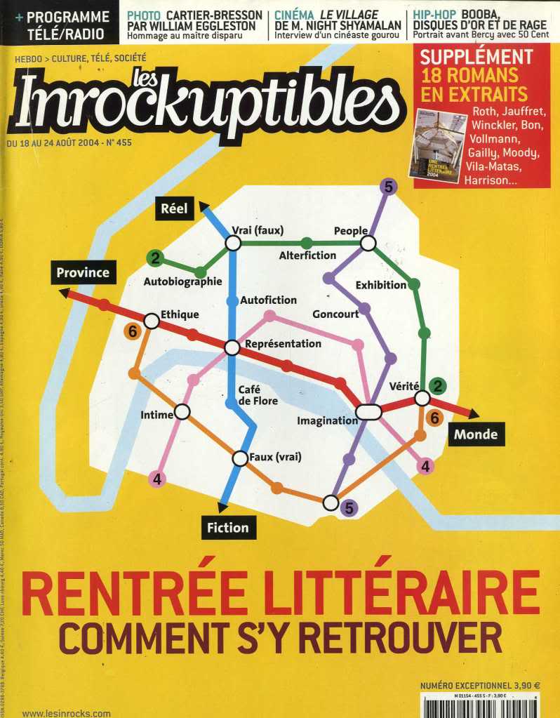 INROCKUPTIBLES | LES magazine side cover Issue 455 18 August 2004