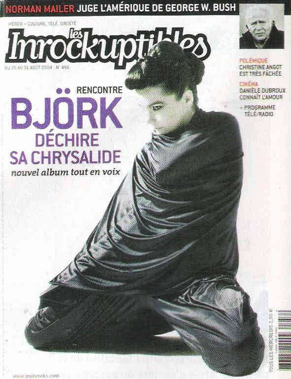 INROCKUPTIBLES | LES magazine side cover Issue 456 25 August 2004