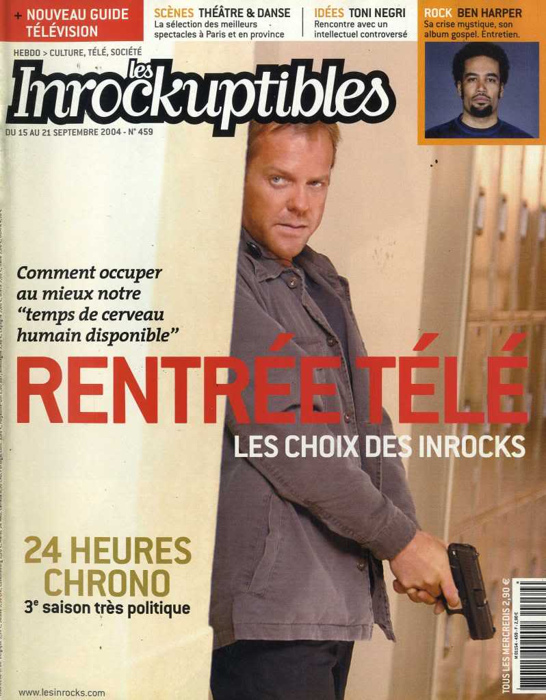 INROCKUPTIBLES | LES magazine side cover Issue 459 15 September 2004