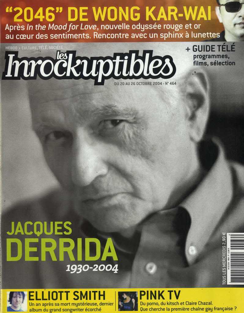 INROCKUPTIBLES | LES magazine side cover Issue 464 20 October 2004