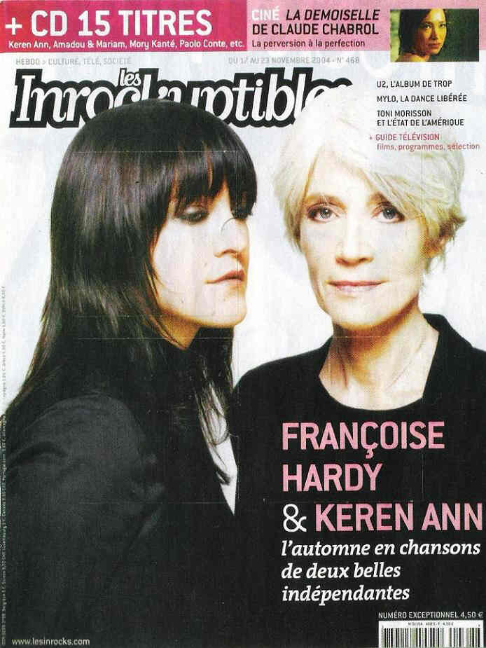 INROCKUPTIBLES | LES magazine side cover Issue 468 17 November 2004