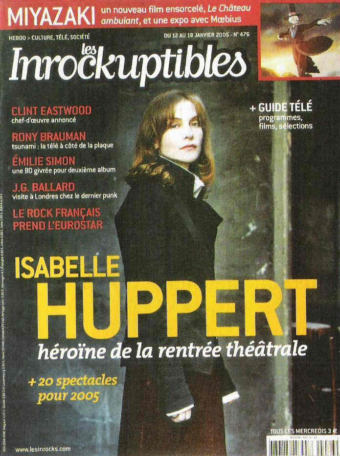 INROCKUPTIBLES | LES magazine side cover Issue 476 12 January 2005