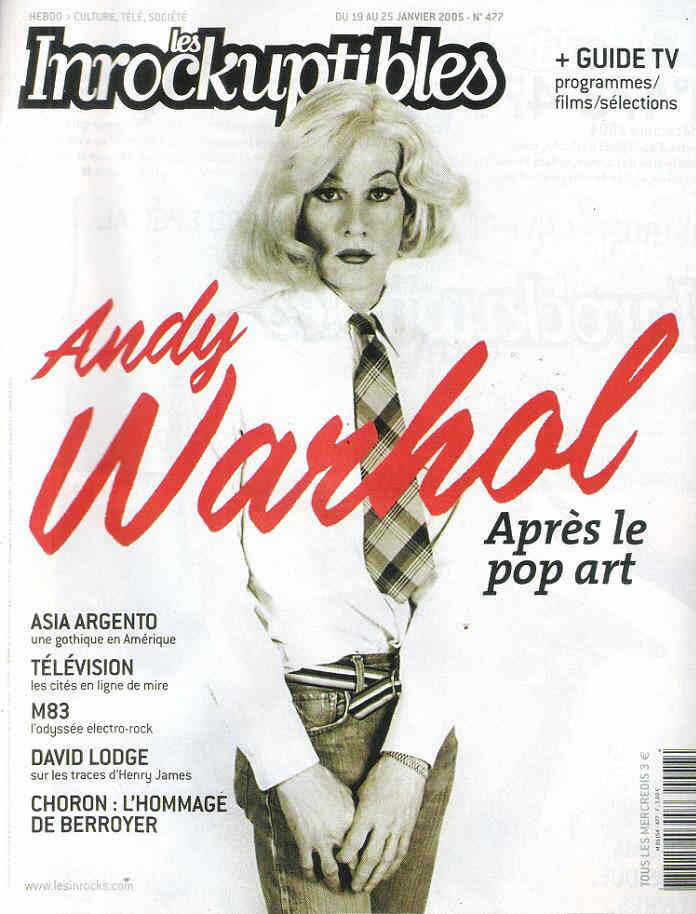 INROCKUPTIBLES | LES magazine side cover Issue 477 19 January 2005