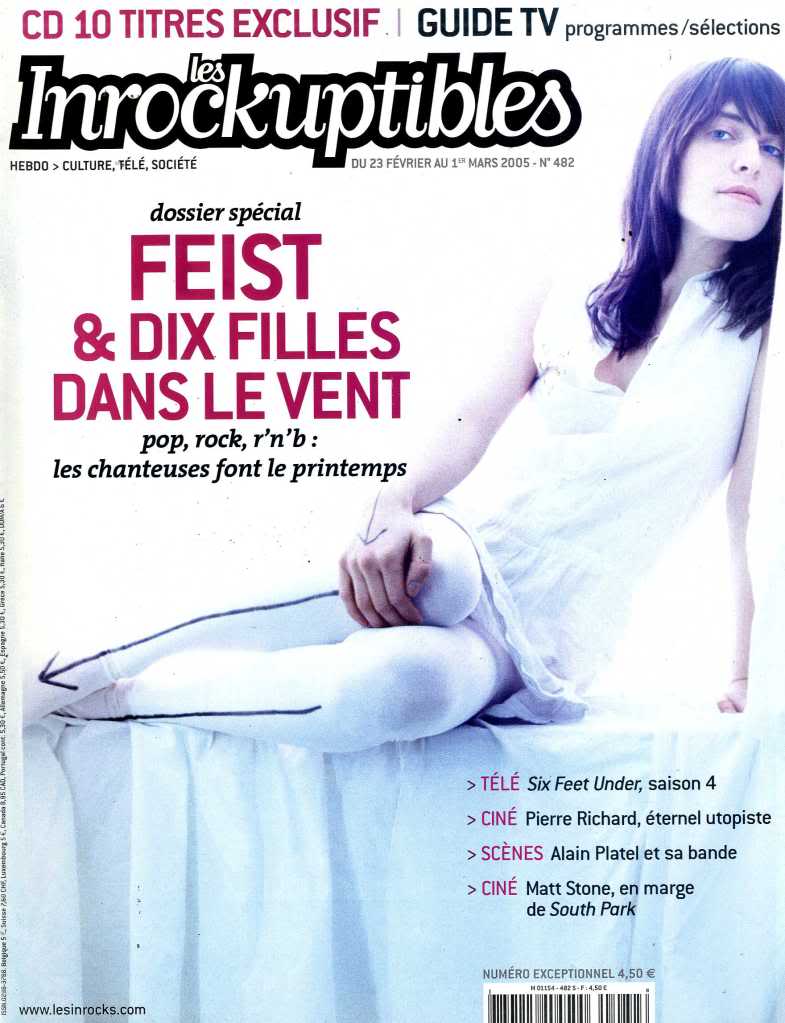 INROCKUPTIBLES | LES magazine side cover Issue 482 23 February 2005