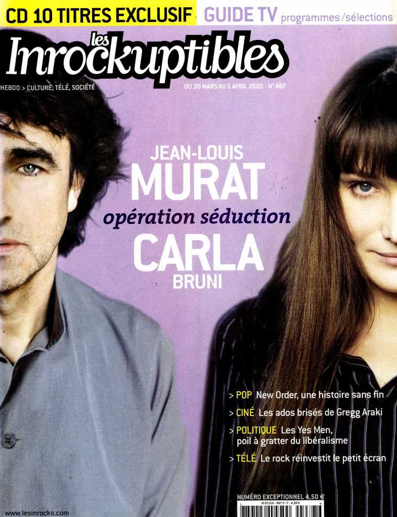 INROCKUPTIBLES | LES magazine side cover Issue 487 30 March 2005