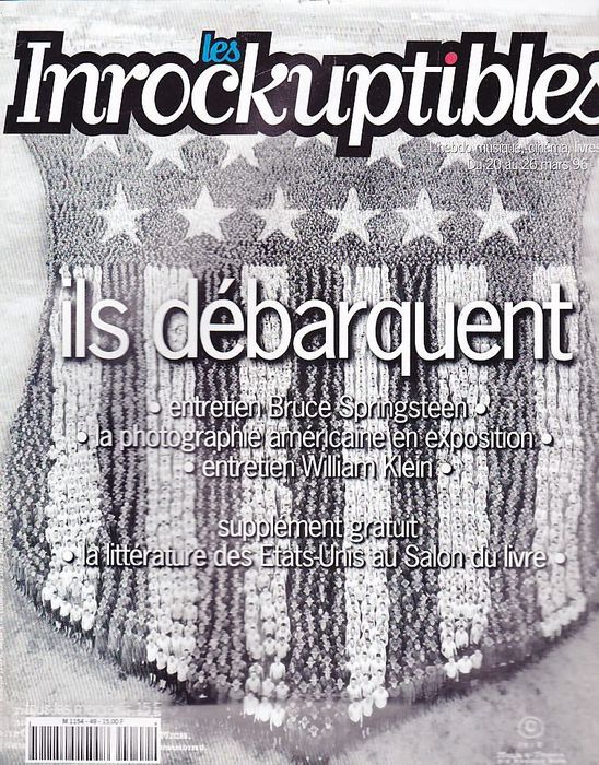 INROCKUPTIBLES | LES magazine side cover Issue 49 20 March 1996