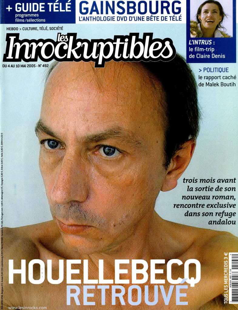 INROCKUPTIBLES | LES magazine side cover Issue 492 4 May 2005