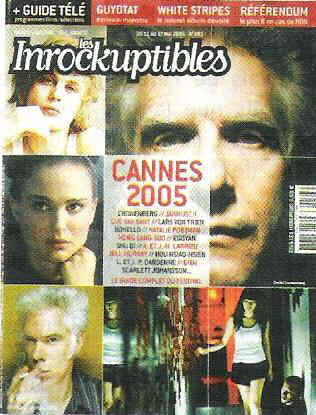 INROCKUPTIBLES | LES magazine side cover Issue 493 11 May 2005