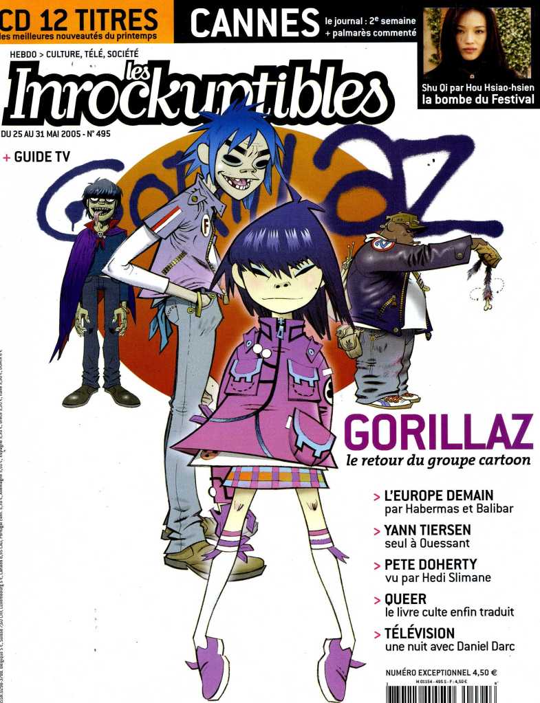 INROCKUPTIBLES | LES magazine side cover Issue 495 25 May 2005
