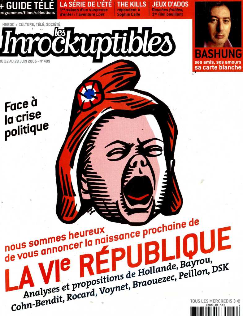 INROCKUPTIBLES | LES magazine side cover Issue 499 22 June 2005