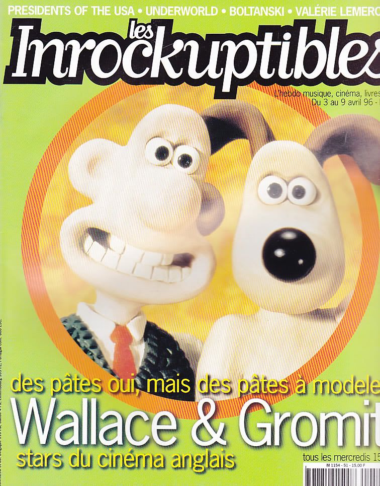 INROCKUPTIBLES | LES magazine side cover Issue 51 3 April 1996