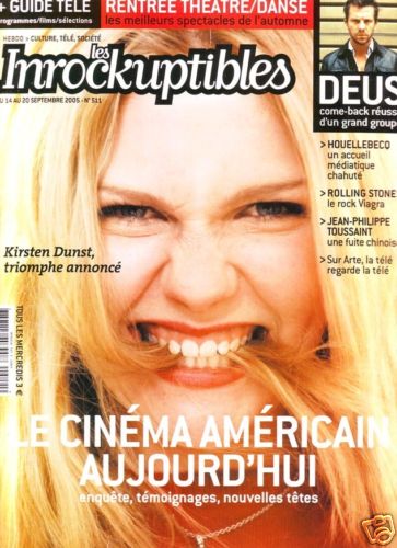 INROCKUPTIBLES | LES magazine side cover Issue 511 14 September 2005