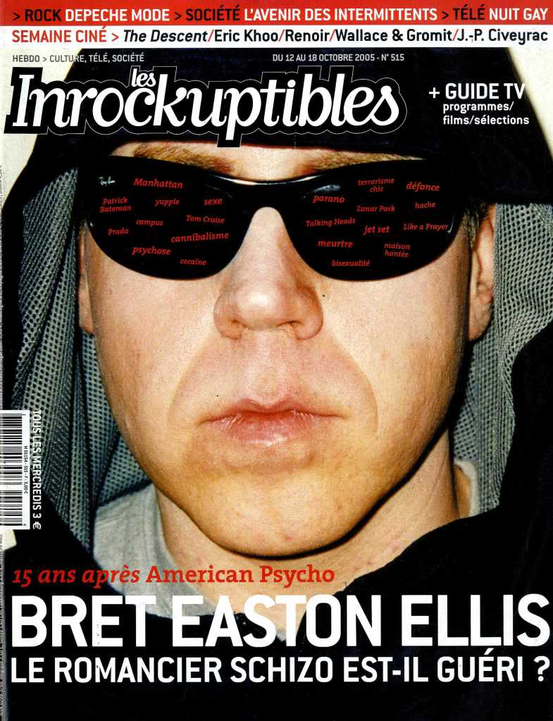 INROCKUPTIBLES | LES magazine side cover Issue 515 12 October 2005