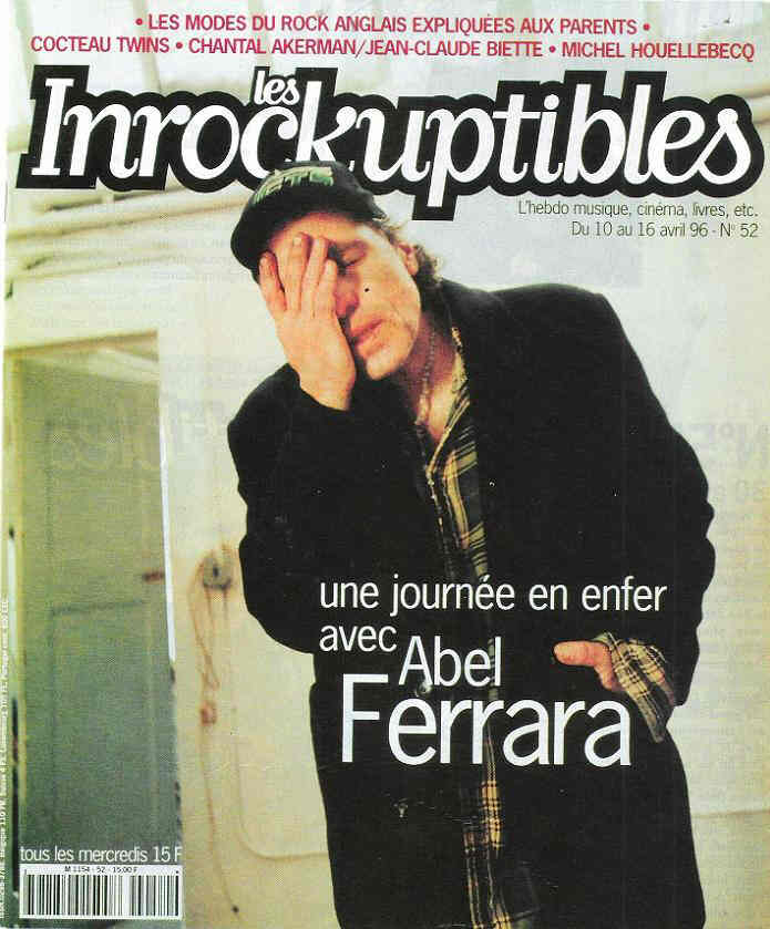 INROCKUPTIBLES | LES magazine side cover Issue 52 10 April 1996