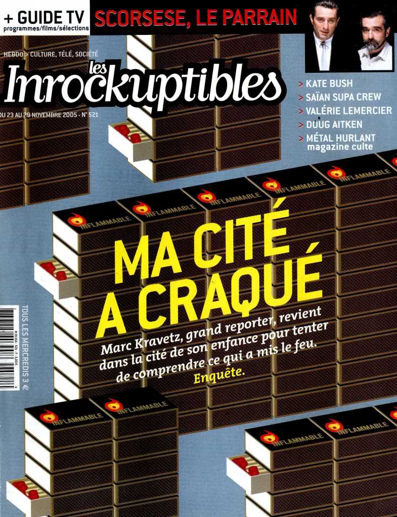 INROCKUPTIBLES | LES magazine side cover Issue 521 23 November 2005