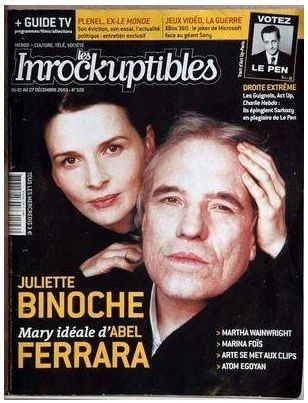 INROCKUPTIBLES | LES magazine side cover Issue 526 28 December 2005
