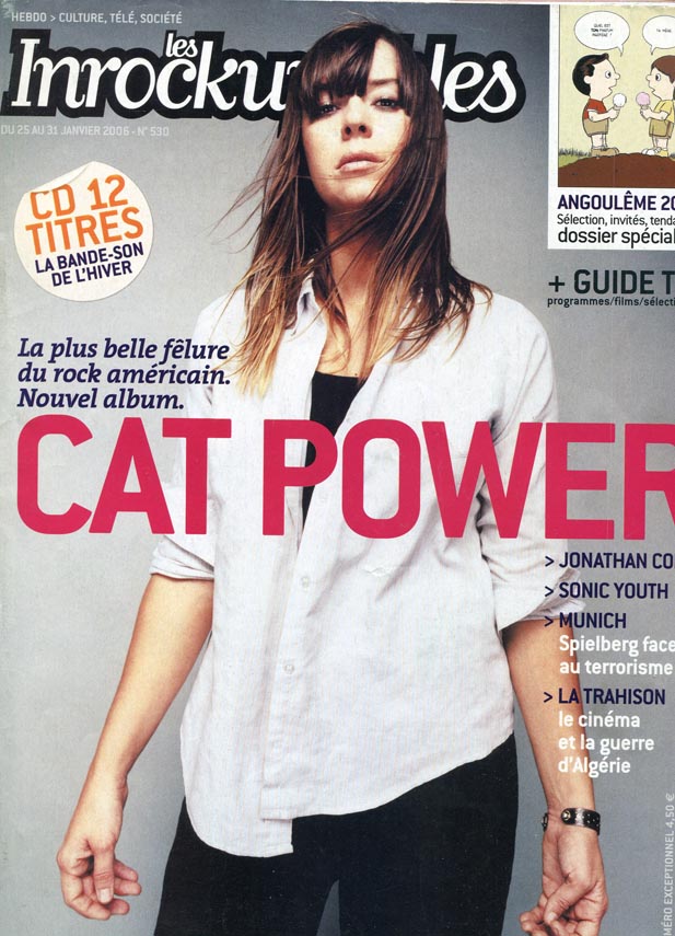 INROCKUPTIBLES | LES magazine side cover Issue 530 25 January 2006