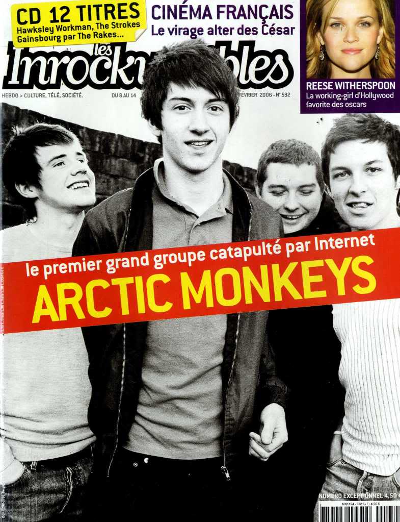 INROCKUPTIBLES | LES magazine side cover Issue 532 8 February 2006