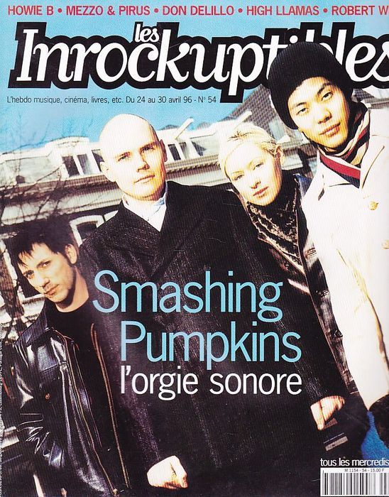 INROCKUPTIBLES | LES magazine side cover Issue 54 24 April 1996
