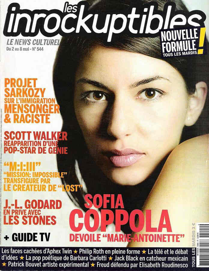 INROCKUPTIBLES | LES magazine side cover Issue 544 2 May 2006