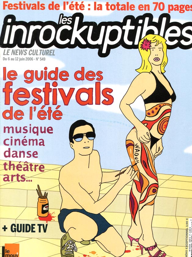 INROCKUPTIBLES | LES magazine side cover Issue 549 6 June 2006