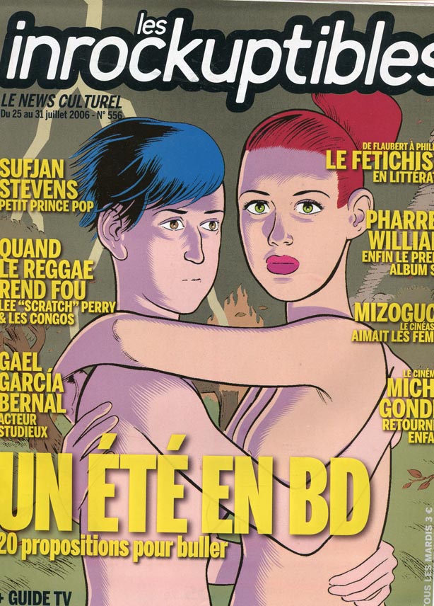 INROCKUPTIBLES | LES magazine side cover Issue 556 25 July 2006