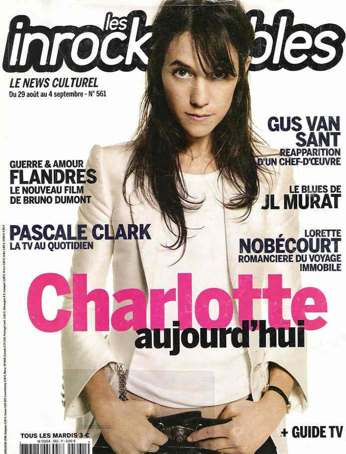 INROCKUPTIBLES | LES magazine side cover Issue 561 29 August 2006