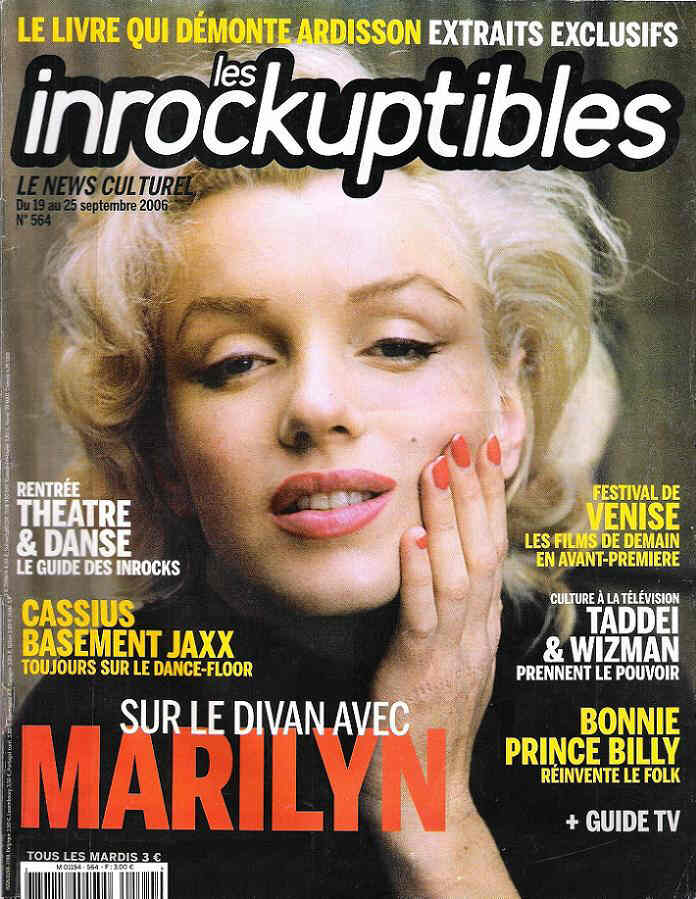 INROCKUPTIBLES | LES magazine side cover Issue 564 19 September 2006
