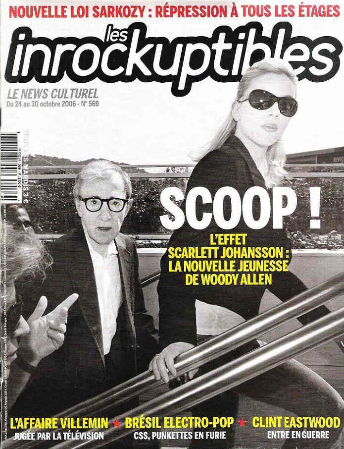 INROCKUPTIBLES | LES magazine side cover Issue 569 24 October 2006