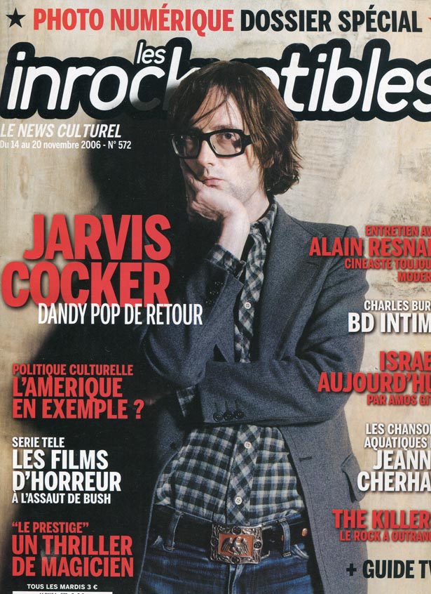 INROCKUPTIBLES | LES magazine side cover Issue 572 14 November 2006