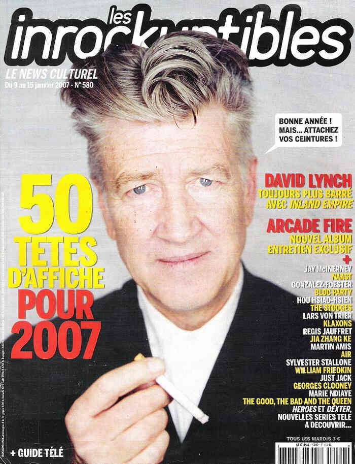 INROCKUPTIBLES | LES magazine side cover Issue 580 9 January 2007