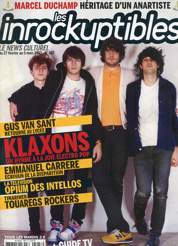 INROCKUPTIBLES | LES magazine side cover Issue 587 27 February 2007
