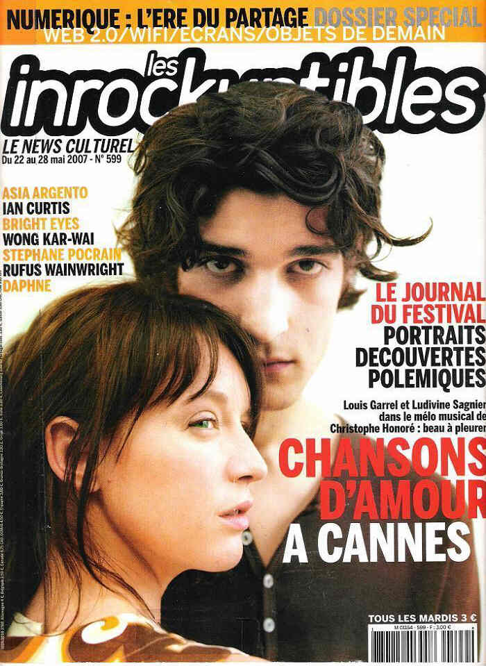 INROCKUPTIBLES | LES magazine side cover Issue 599 22 May 2007