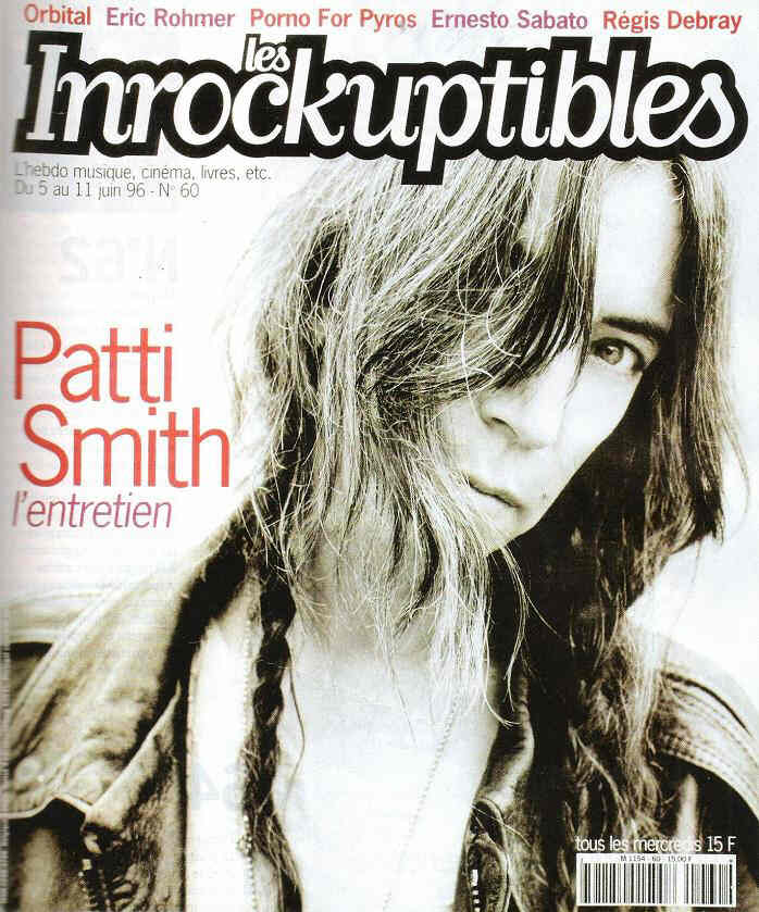 INROCKUPTIBLES | LES magazine side cover Issue 60 5 June 1996