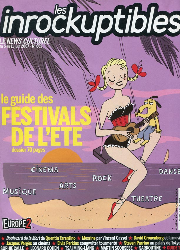 INROCKUPTIBLES | LES magazine side cover Issue 601 5 June 2007