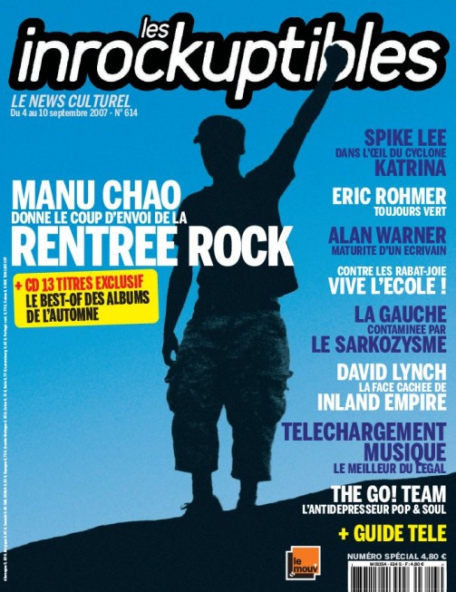 INROCKUPTIBLES | LES magazine side cover Issue 614 4 September 2007