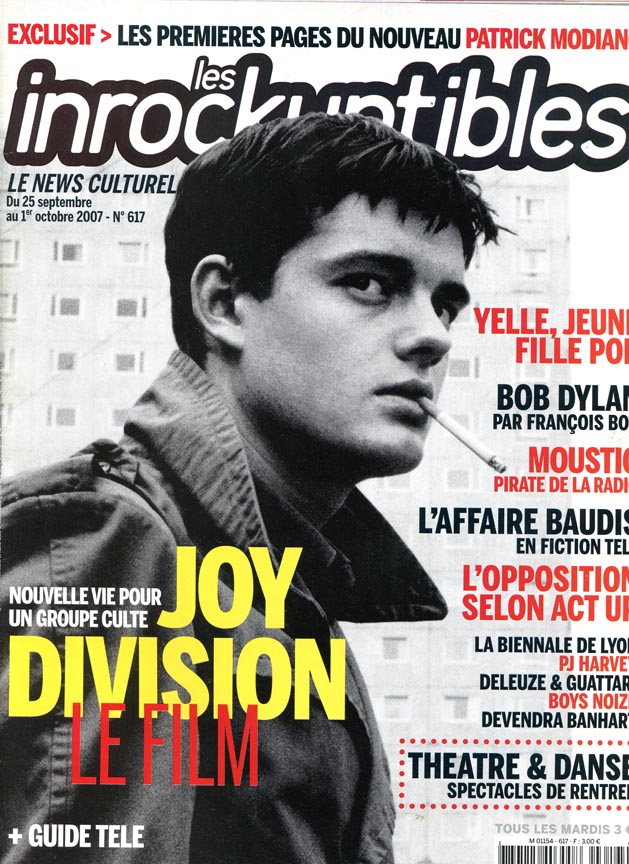 INROCKUPTIBLES | LES magazine side cover Issue 617 25 September 2007