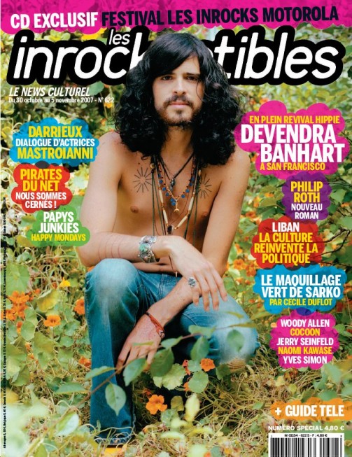 INROCKUPTIBLES | LES magazine side cover Issue 622 30 October 2007
