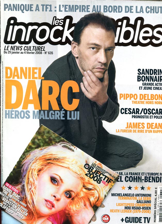 INROCKUPTIBLES | LES magazine side cover Issue 635 29 January 2008